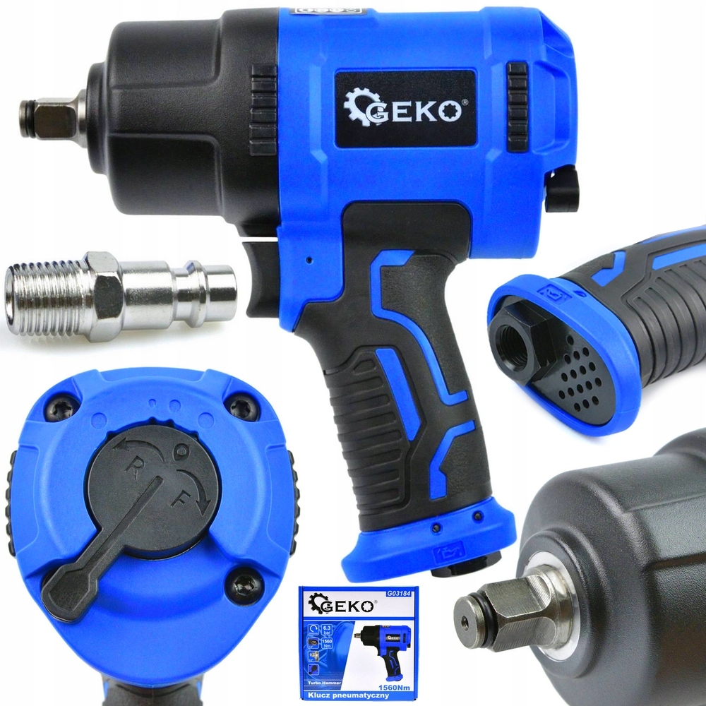 

Udarowy Klucz Pneumatyczny 1560Nm do kół 1/2 Turbo