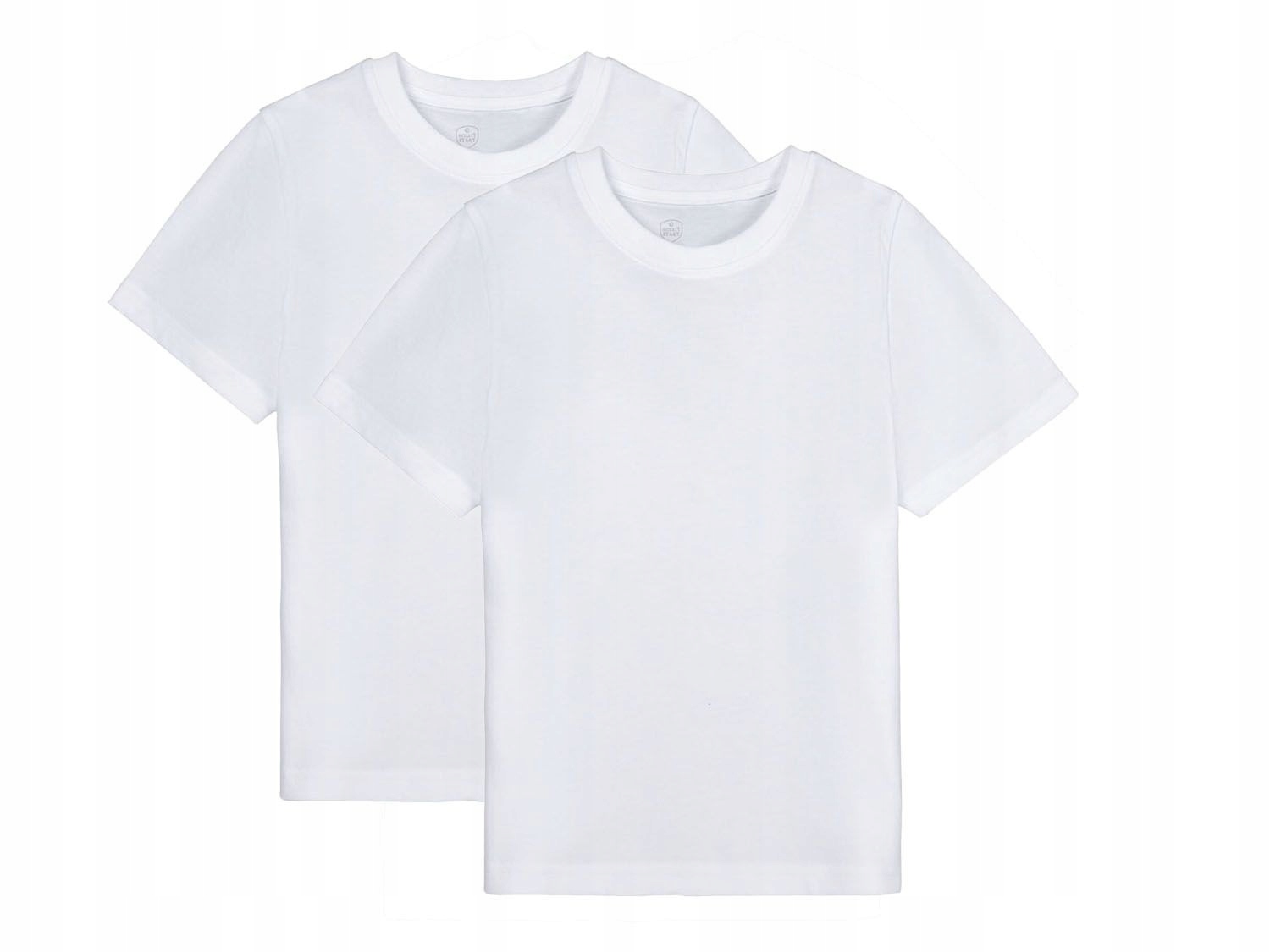 

Biały bawełniany T-shirt dziecięcy 110/116 - 2 szt