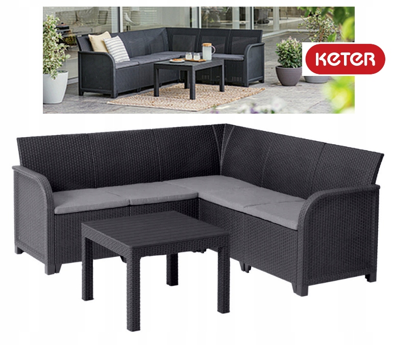 

Narożnik Zestaw ogrodowy Keter Rosalie Orlando 172