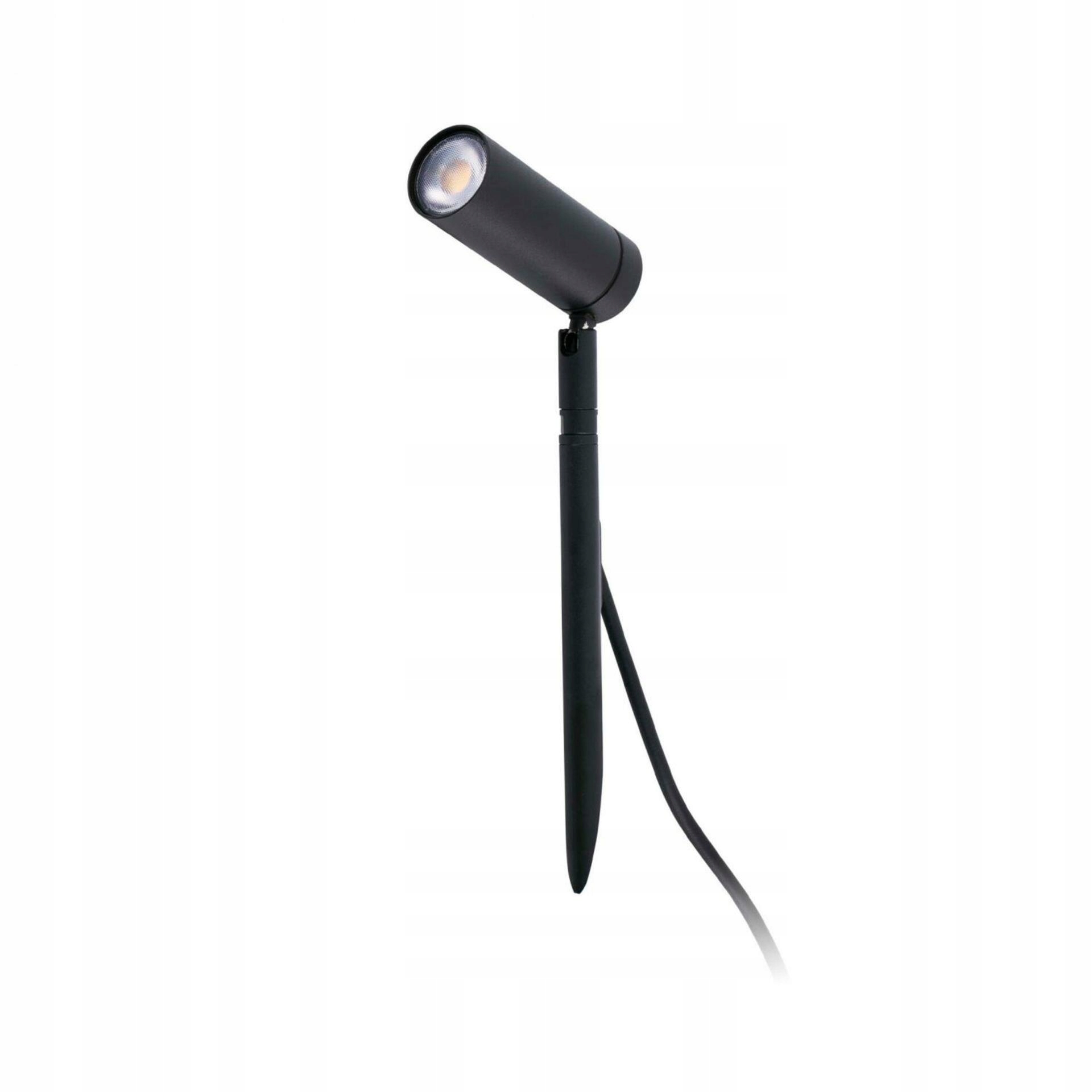 Vonkajšia Led lampa Faro Seth 280 čierna, zápich, 450lm, IP44, H 28cm
