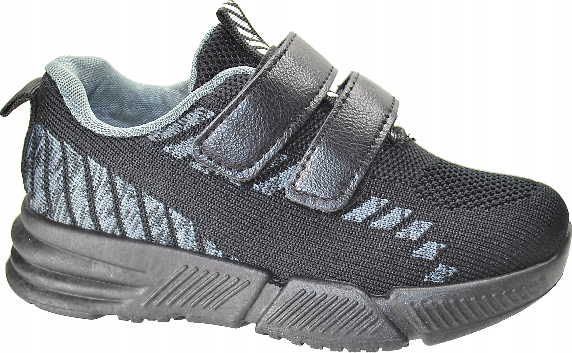 

Czarne Przewiewne Adidasy na rzepy r 28