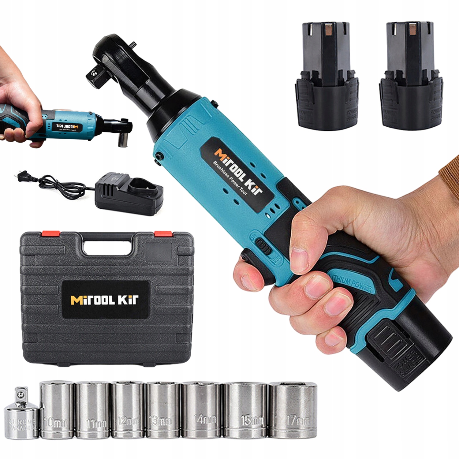 Elektrický Rázový Utahovák 1500 Mah Pro Opravu Auta S Led Osvětlením