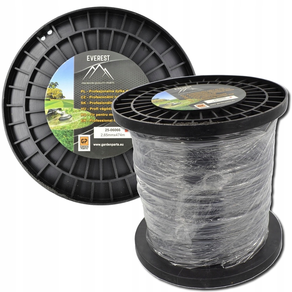 Zesílená Žací Struna Dual Power 2,65 MM 474 M Čtverec Vyztužená Everest