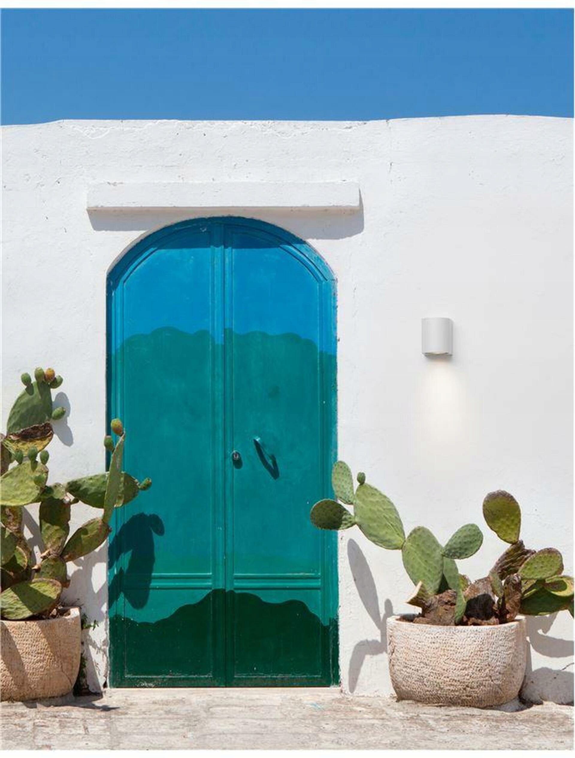 Nova Luce venkovní nástěnné svítidlo Nero hliník bílé skleněný difuzor GU10