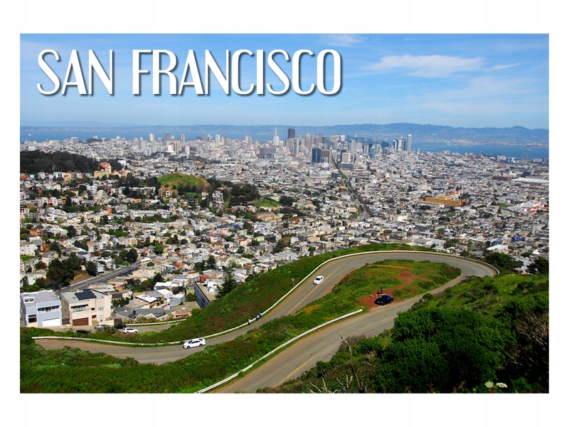 

San Francisco Krajobraz Magnes na lodówkę