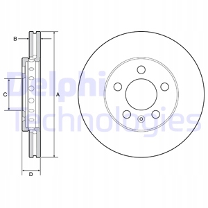 

Tarcza Hamulcowa Audi A1 10-15/A3 96-/A2 00-DELPHI