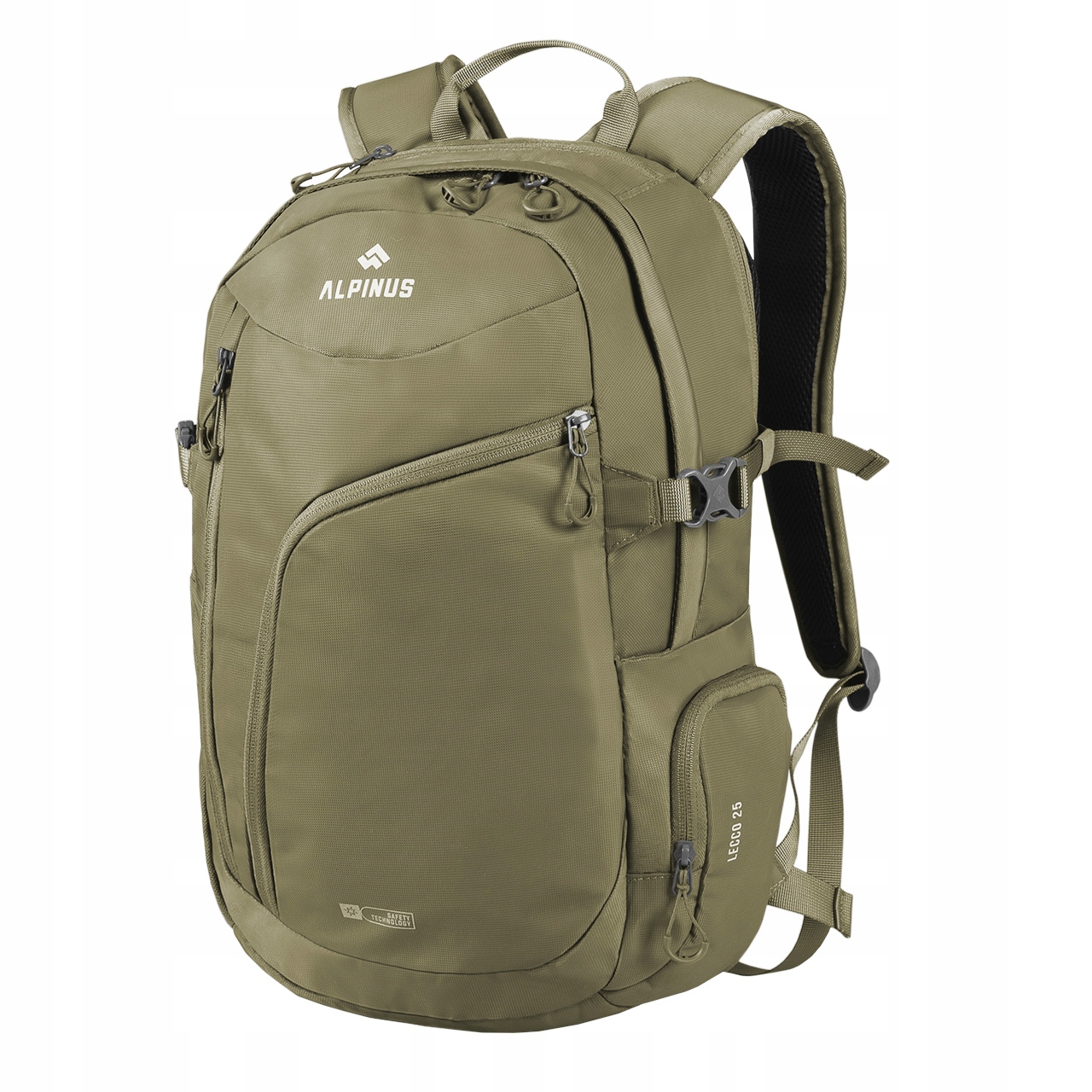 Batoh Alpinus Lecco 25 světle zelený, bederní pás, lehký, Avs, notebook