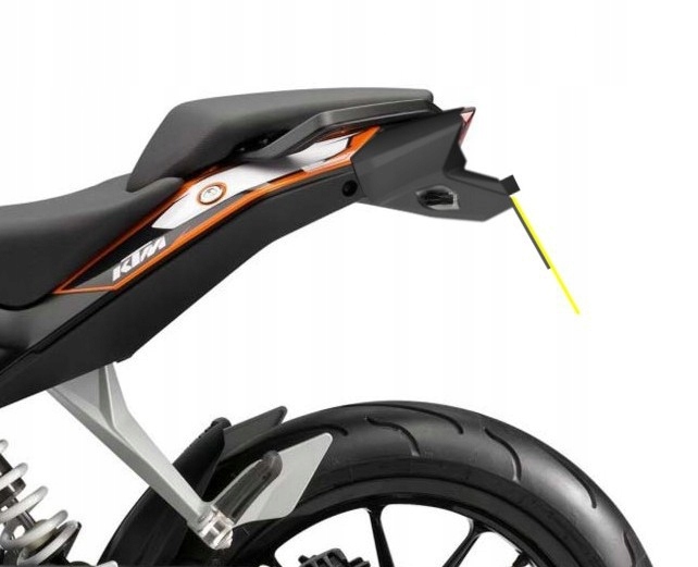 Upevnenie Tabule Registr. Ktm 390 Duke (16) Čierna