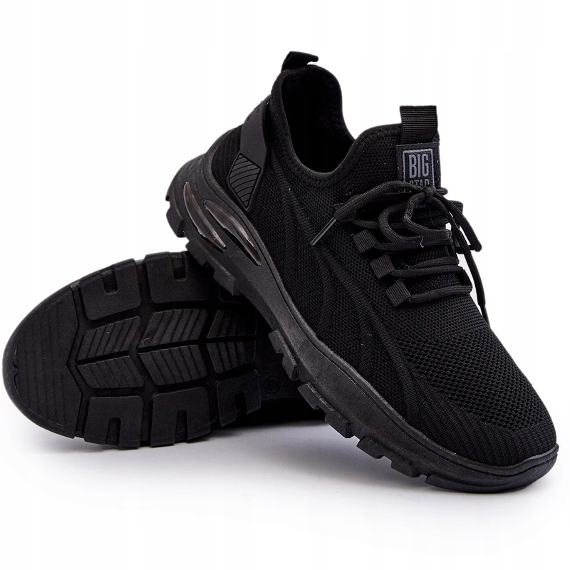 Pánské Sportovní Tenisky Hi-poly Systém Big Star NN174467 Černé 41