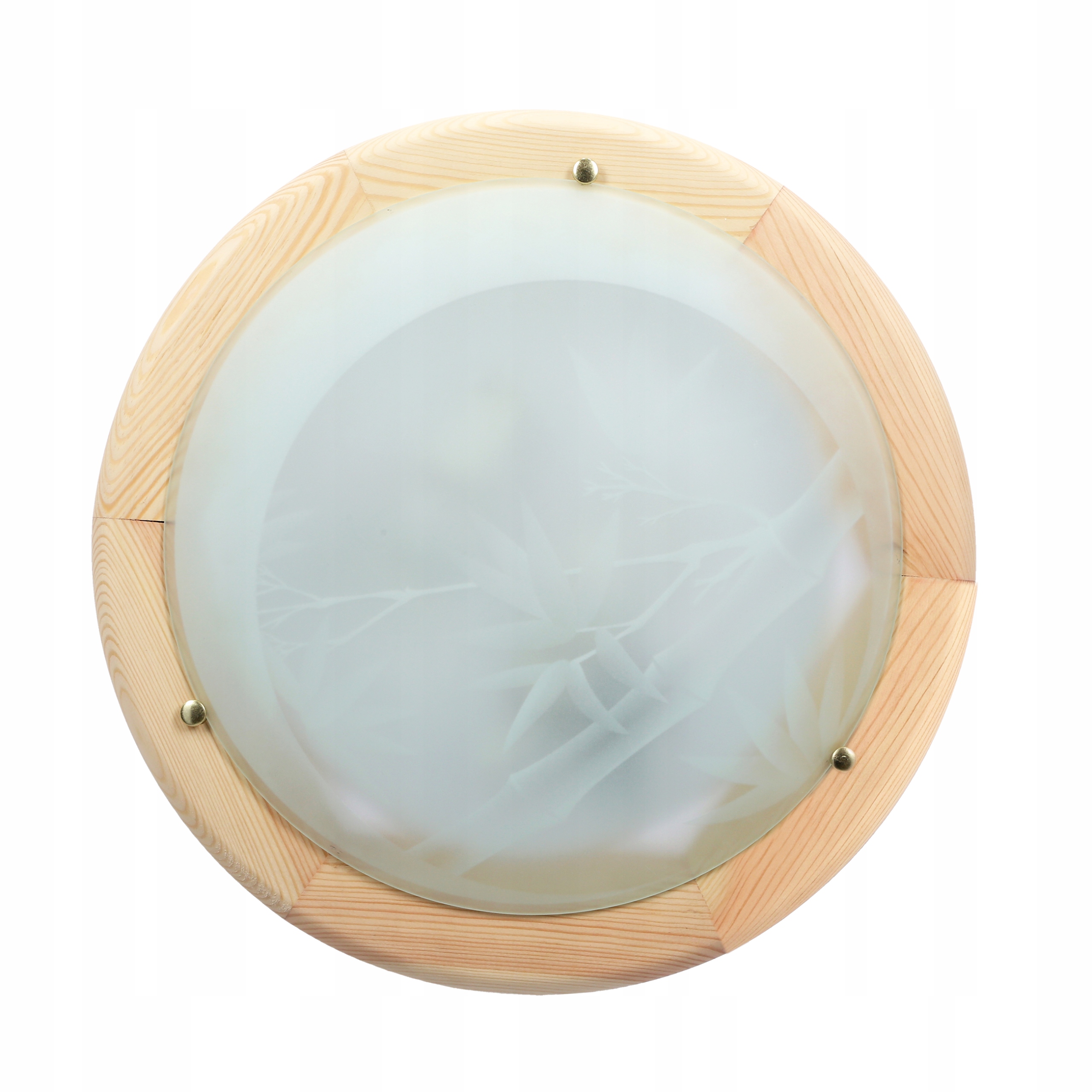 PLAFON okrągły BAMBOO 30cm LAMPA SUFITOWA DREWNO STANDARD 1X60W E27 SOSNA