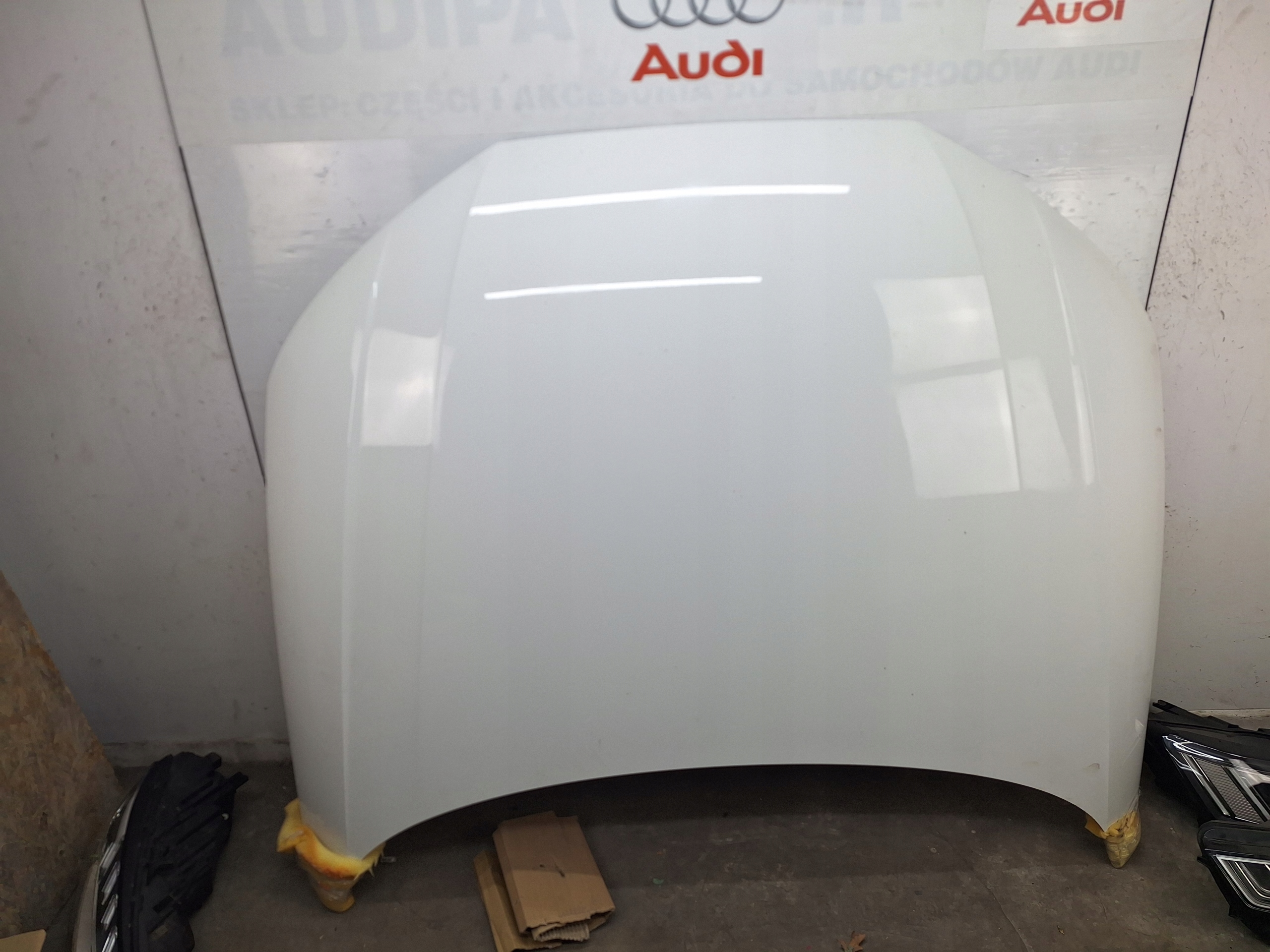 MASKA AUDI A4 B9 8W 8W0 2017-2024 LY9C ORYGINAŁ OE BIAŁA ASO