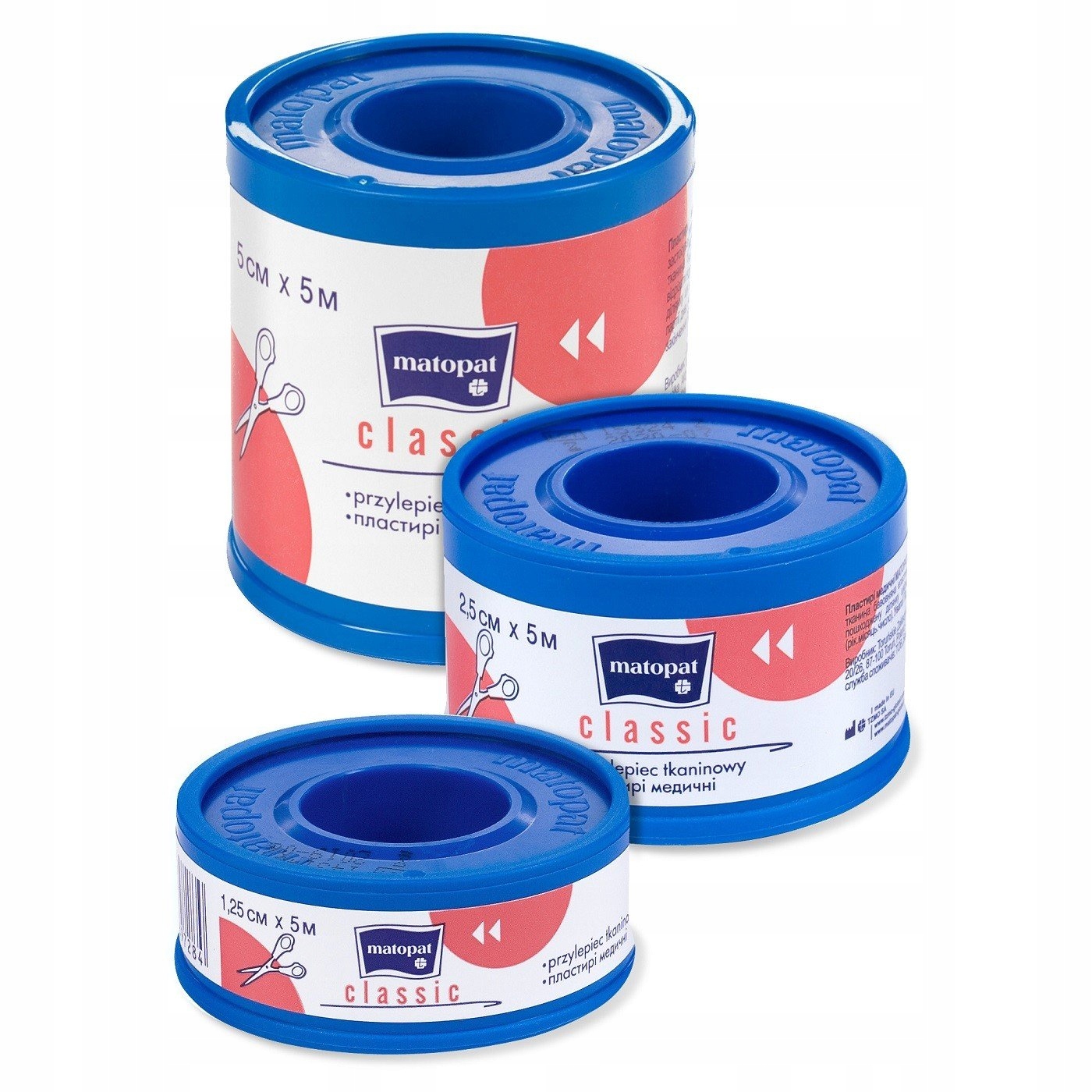 

Przylepiec tkaninowy Classic Matopat 1,25 cm x 5 m