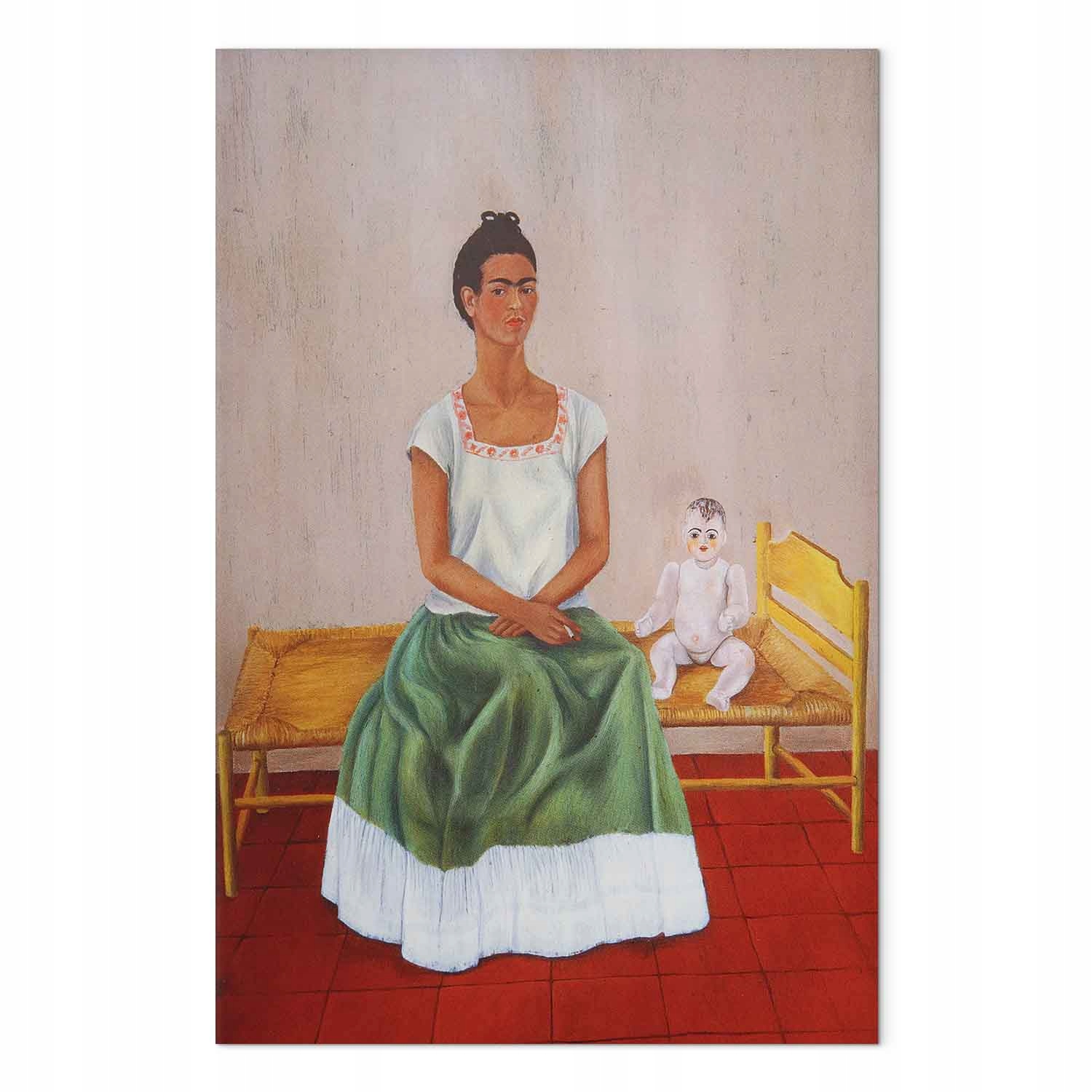 Obraz na plátně canvas Frida Kahlo Já a moje panenka Autoportrét 40x60 cm