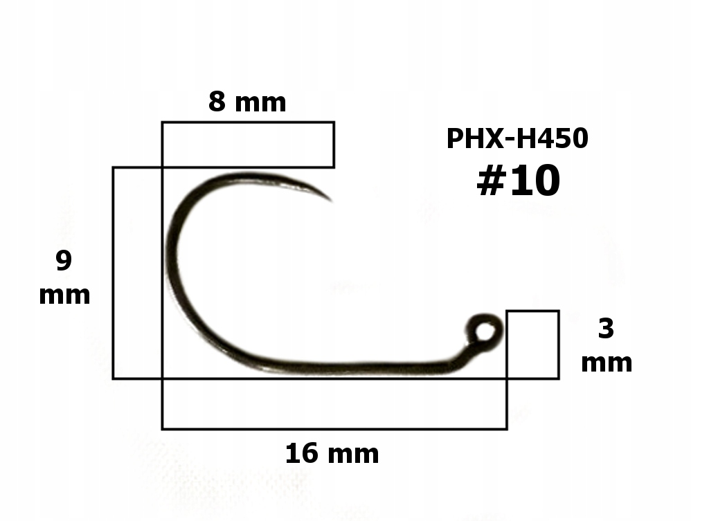 

Haki muchowe nr10 opak 25szt bezzadziorowe