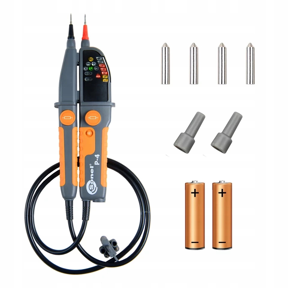 Sonel P-4 Tester napätia Dvojpólový detektor s baterkou na batérie