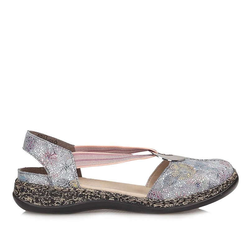 Dámské polobotky Rieker 46361-90 barevné, nazouvací, kožené