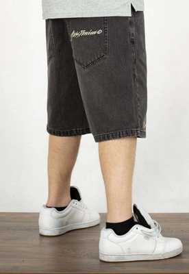 Černé Kraťasy kraťasy Mass Jeans Initials Loose Fit