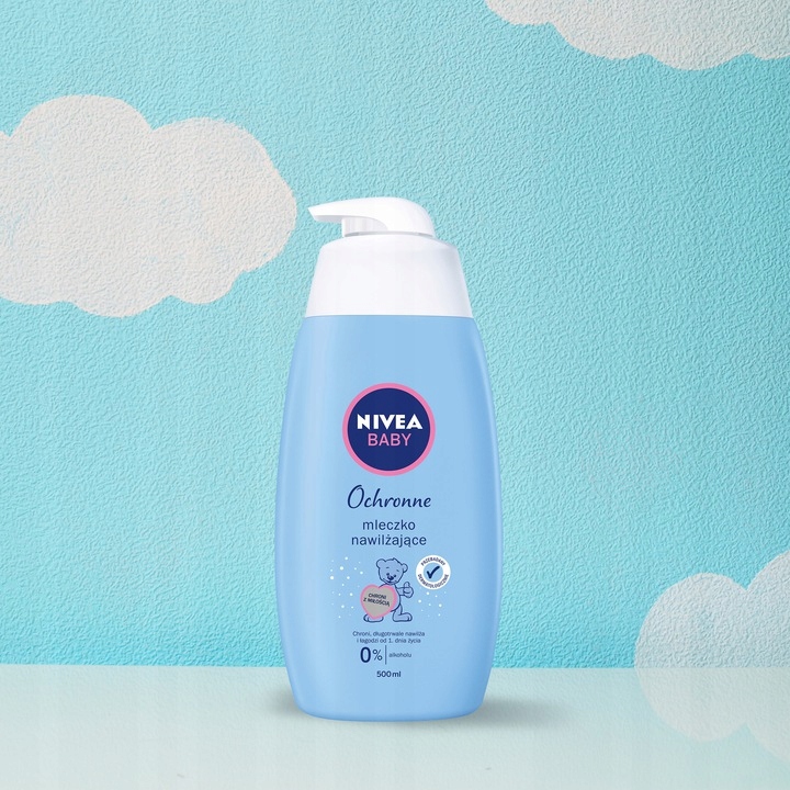 Ochronne mleczko nawilżające NIVEA BABY 500ml Działanie nawilżający