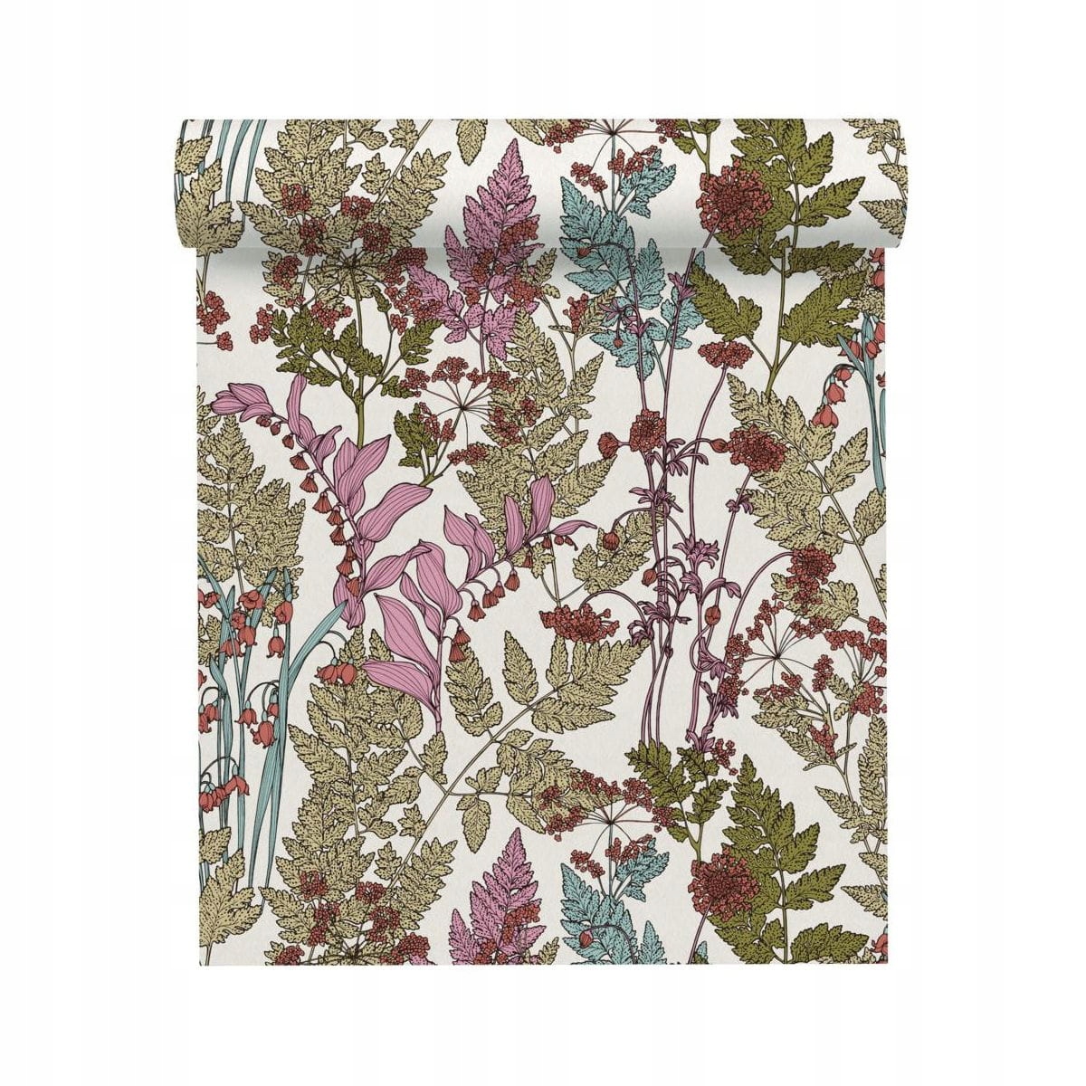 Tapeta As Creation Floral Impression 377513 béžovo-zelená 53x1005 cm