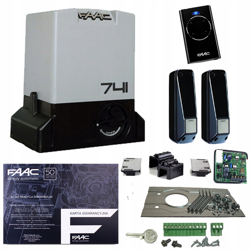 Zestaw Faac 741 Delta 3 do 900 kg 1 pilot 868 Mhz