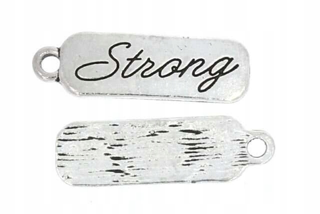 Zawieszka z przesłaniem Grawerka Strong 26mm 1szt