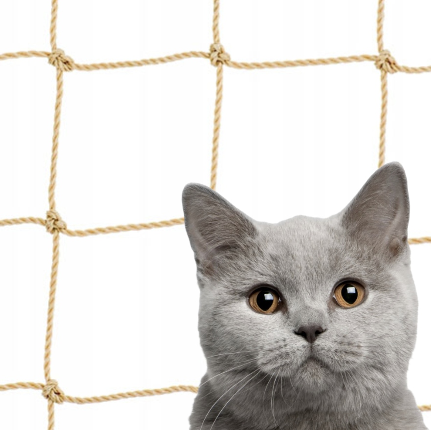 Levně Síťka Na Balkon Pro Kočky béžová 6x2 m bezpečnostní balkonová na Holubice