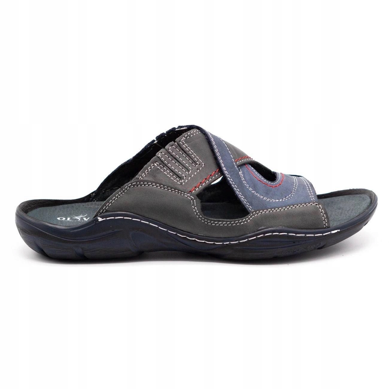 Pánské pantofle na léto Polské 400 tmavě modré 42