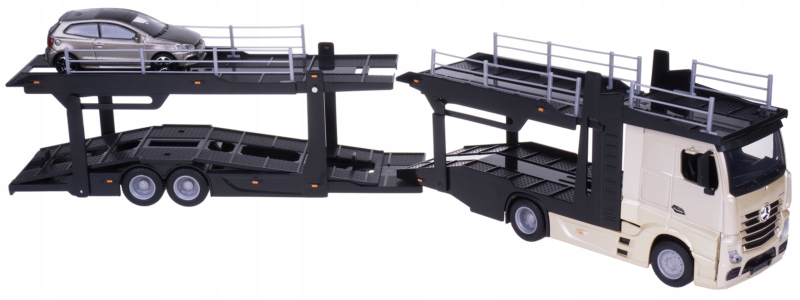 

Mercedes-benz Actros Tir Laweta 1:43 Vw Polo GTi