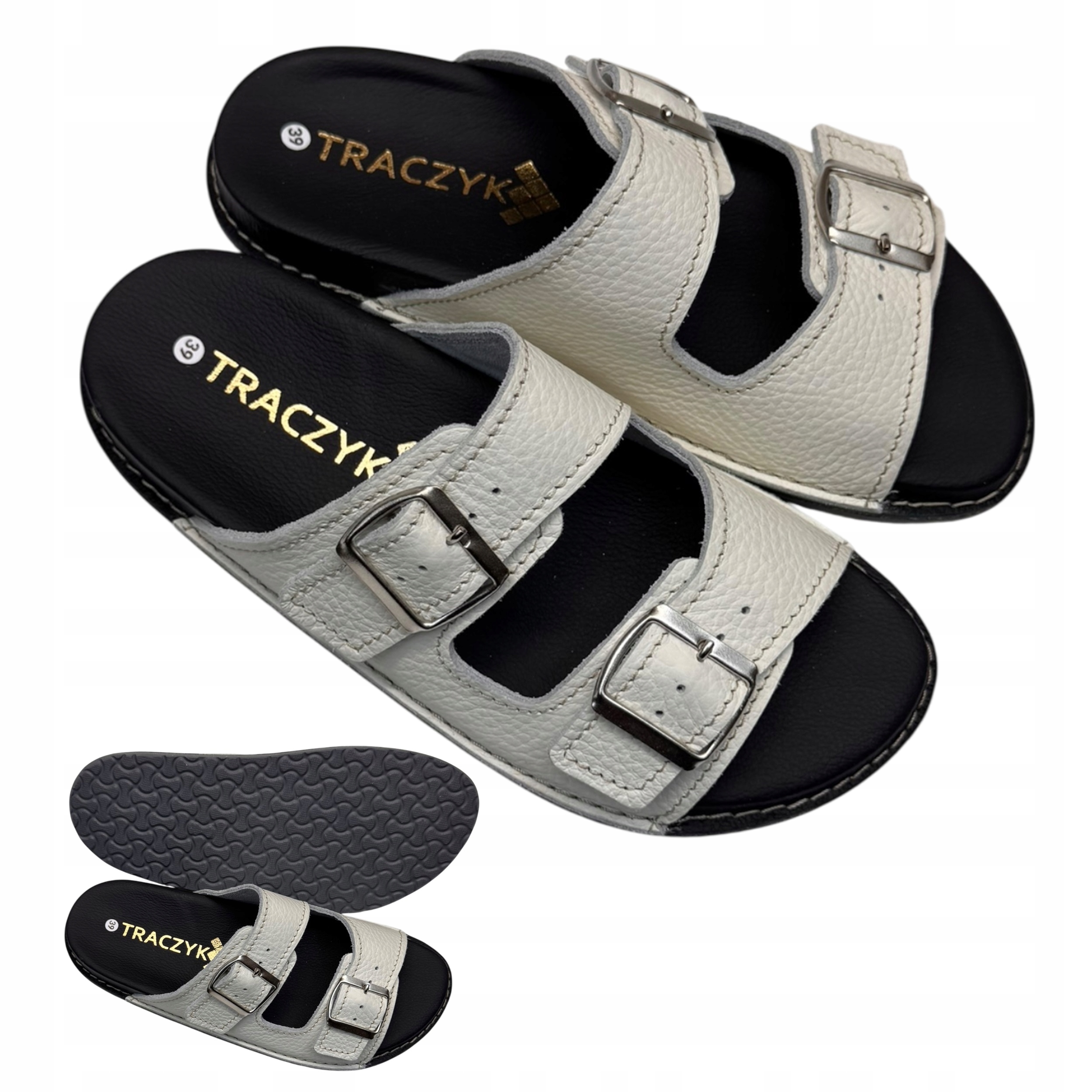 Dámské Pánské Bílé Nazouváky Ortopedické Pantofle Traczyk Profilované vel.