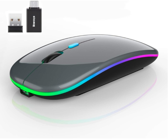 MYSZ BEZPRZEWODOWA BLUETOOTH 2,4G 1600 DPI LED USB