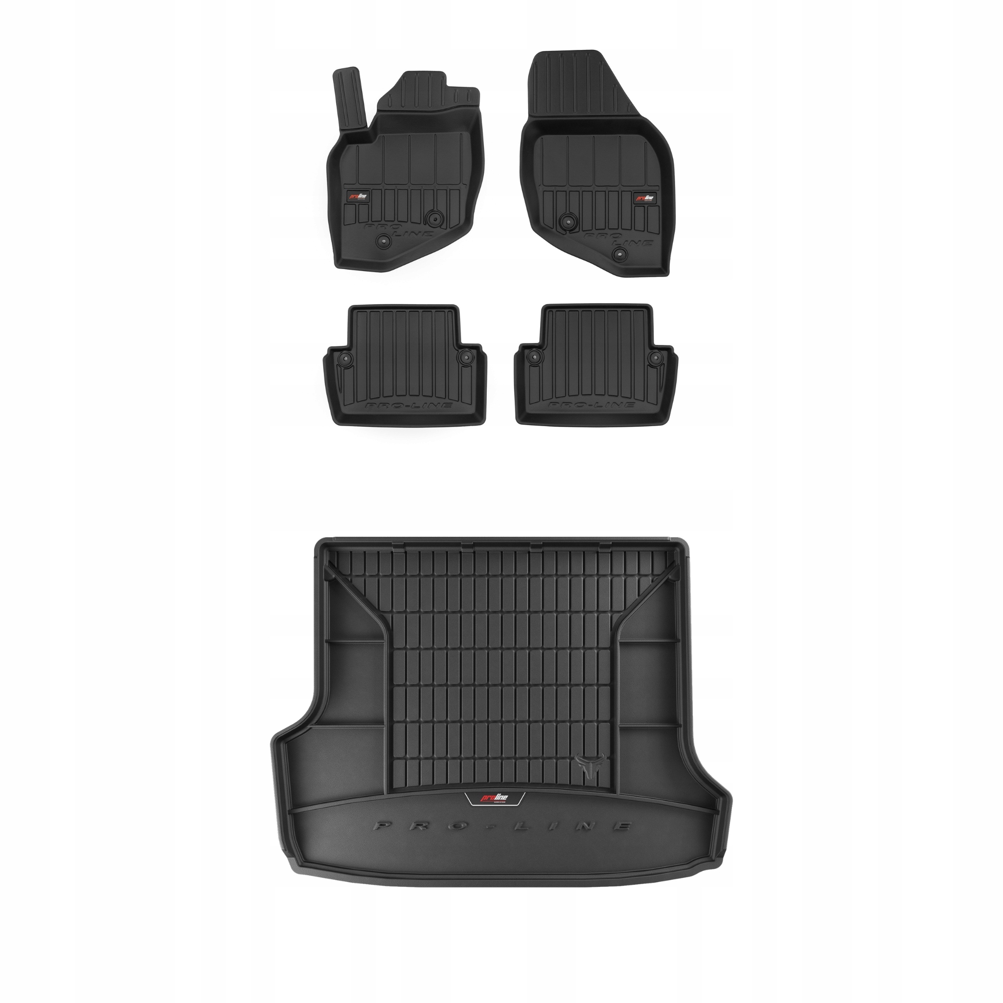 Frogum 3D Sada gumových koberců a rohože s logem pro Volvo V70 II 2000-2007