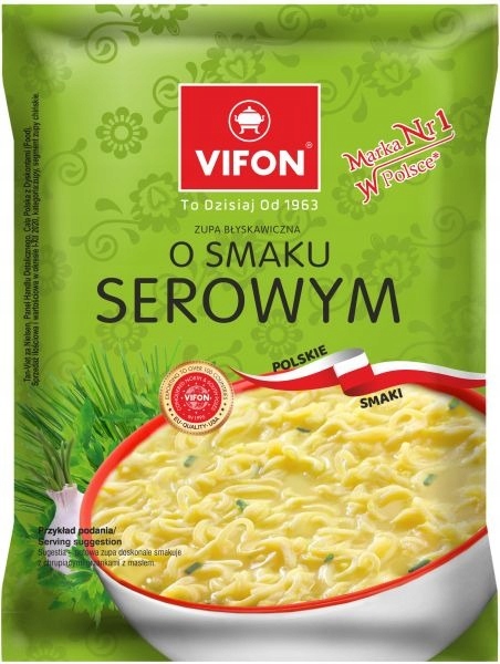 Zupa błyskawiczna VIFON SEROWA 65g x 24 sztuki EAN (GTIN) 5901882017825