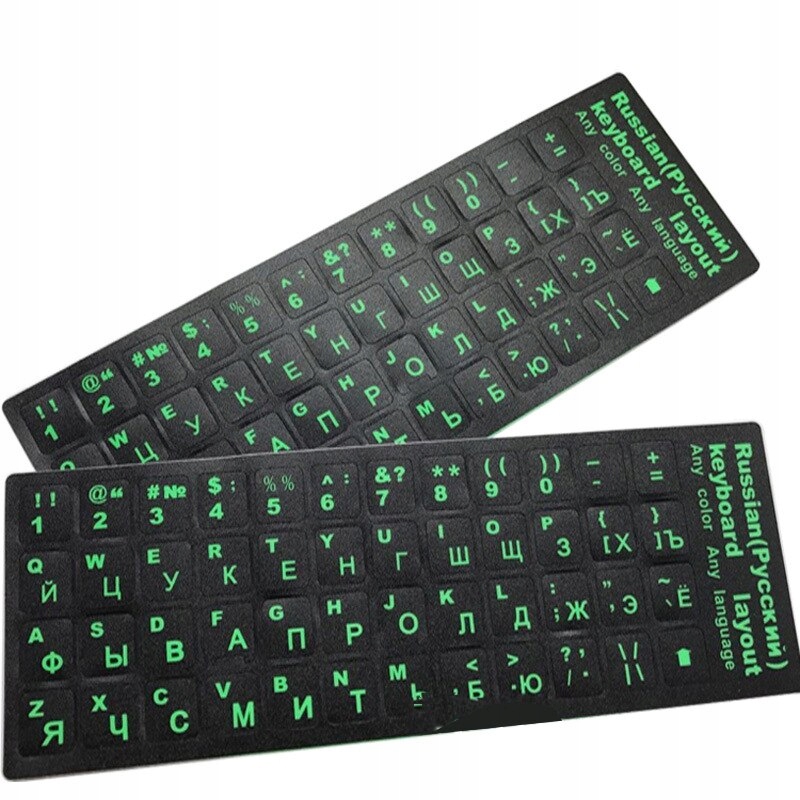 1pc Russian Letters Keyboard Stickers For Notebook Model sprawdź opis