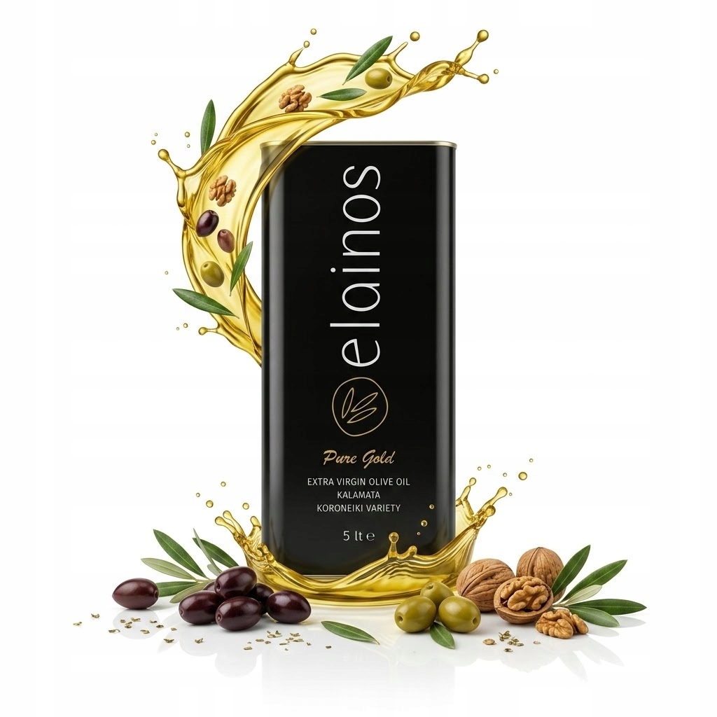 Elainos Extra Virgin Olive Oil 5L Grecka Oliwa Tłoczona Na Zimno