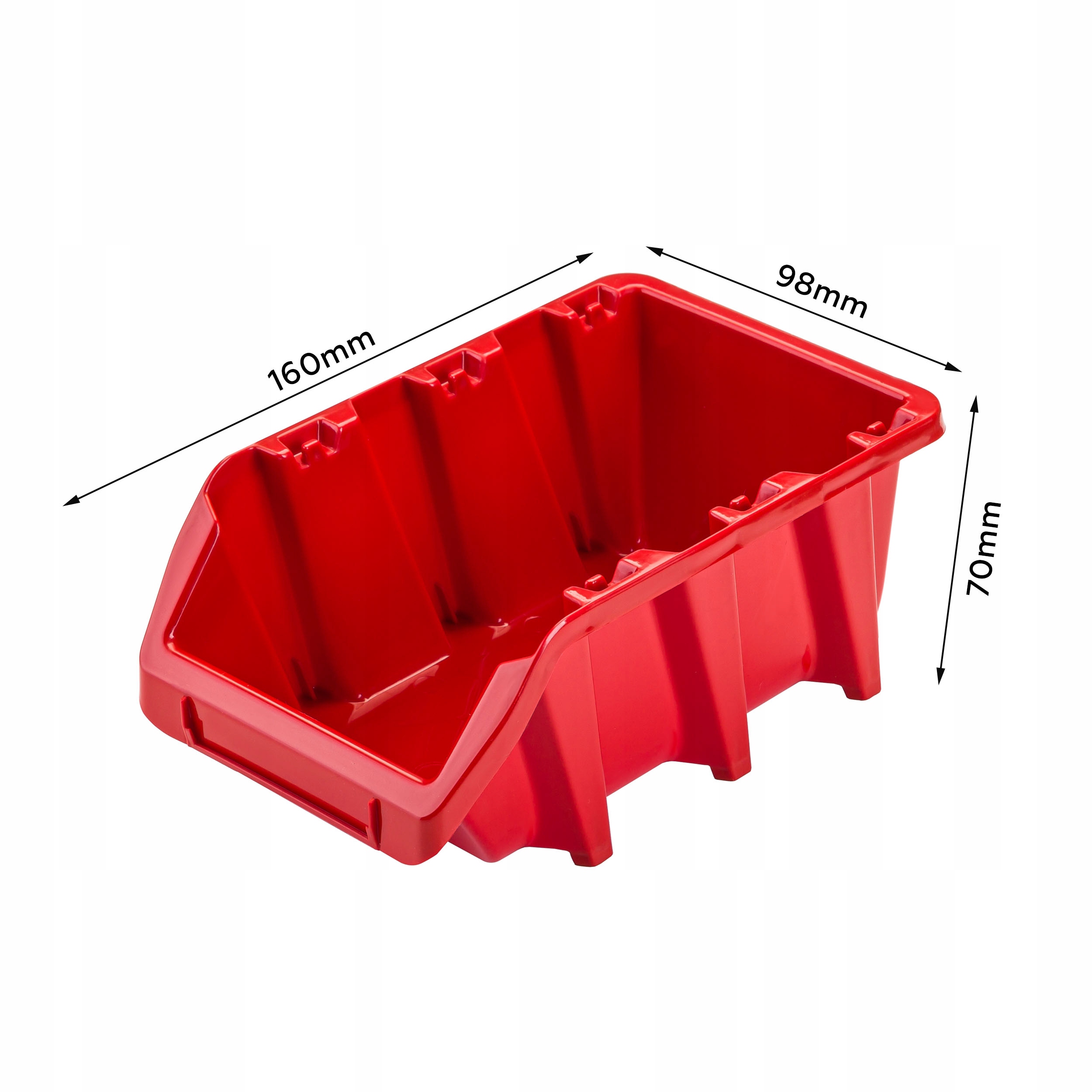 

Pojemnik magazynowy 98x160x70 mm warsztat garaż
