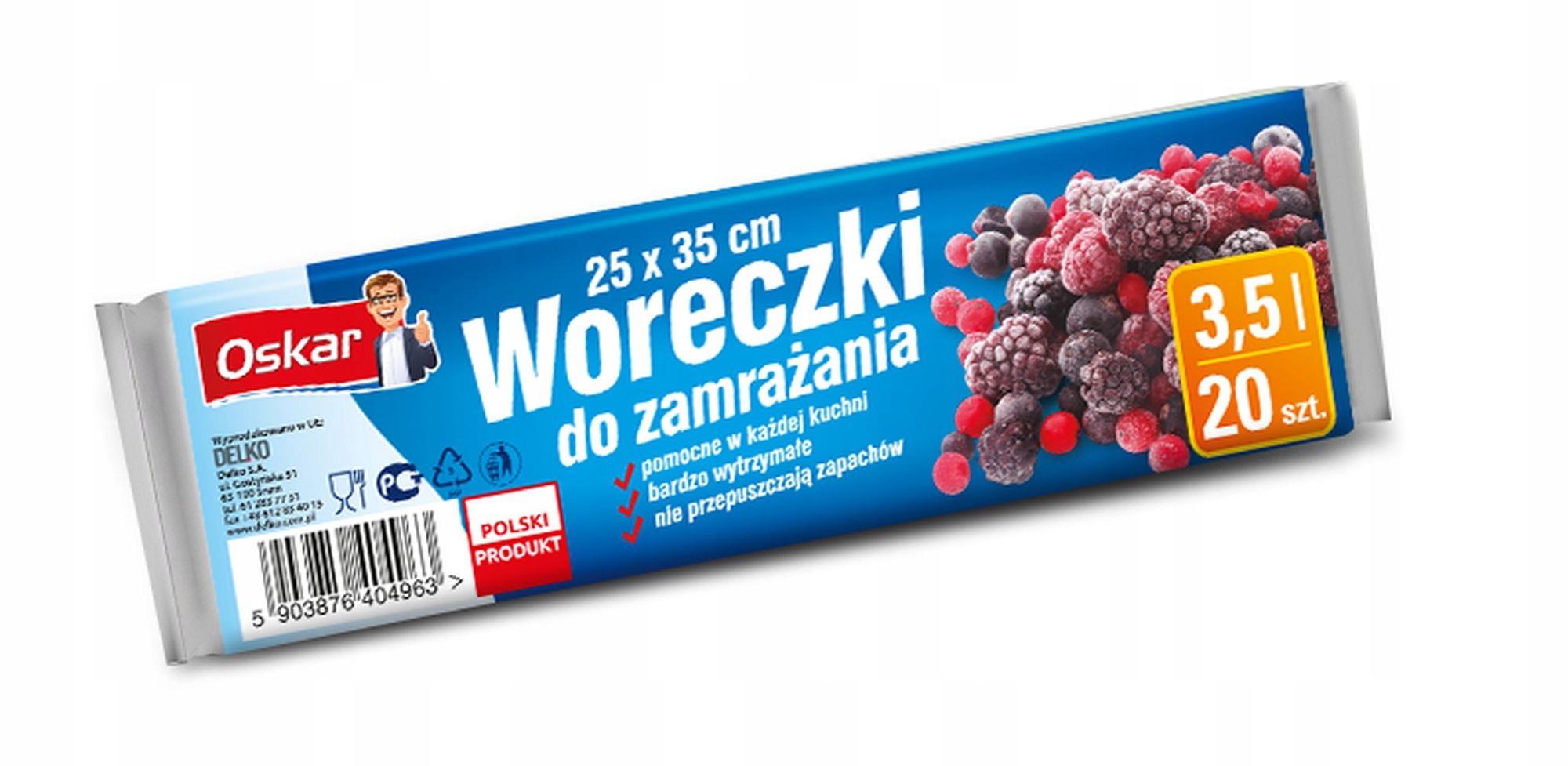 

Oskar woreczki do zamrażania 3,5L 20szt