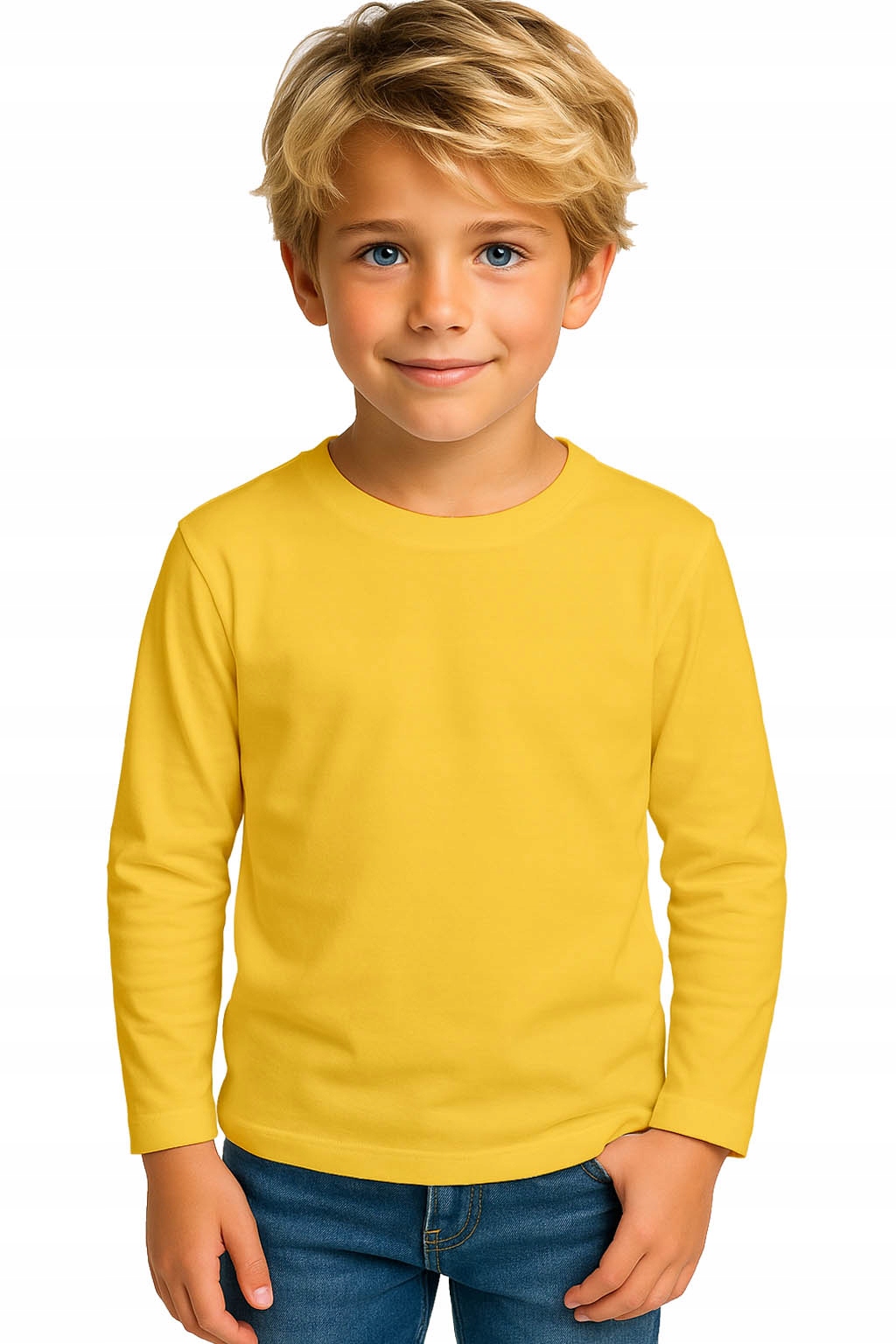 Jhk детская блузка с длинными рукавами хлопок желтый