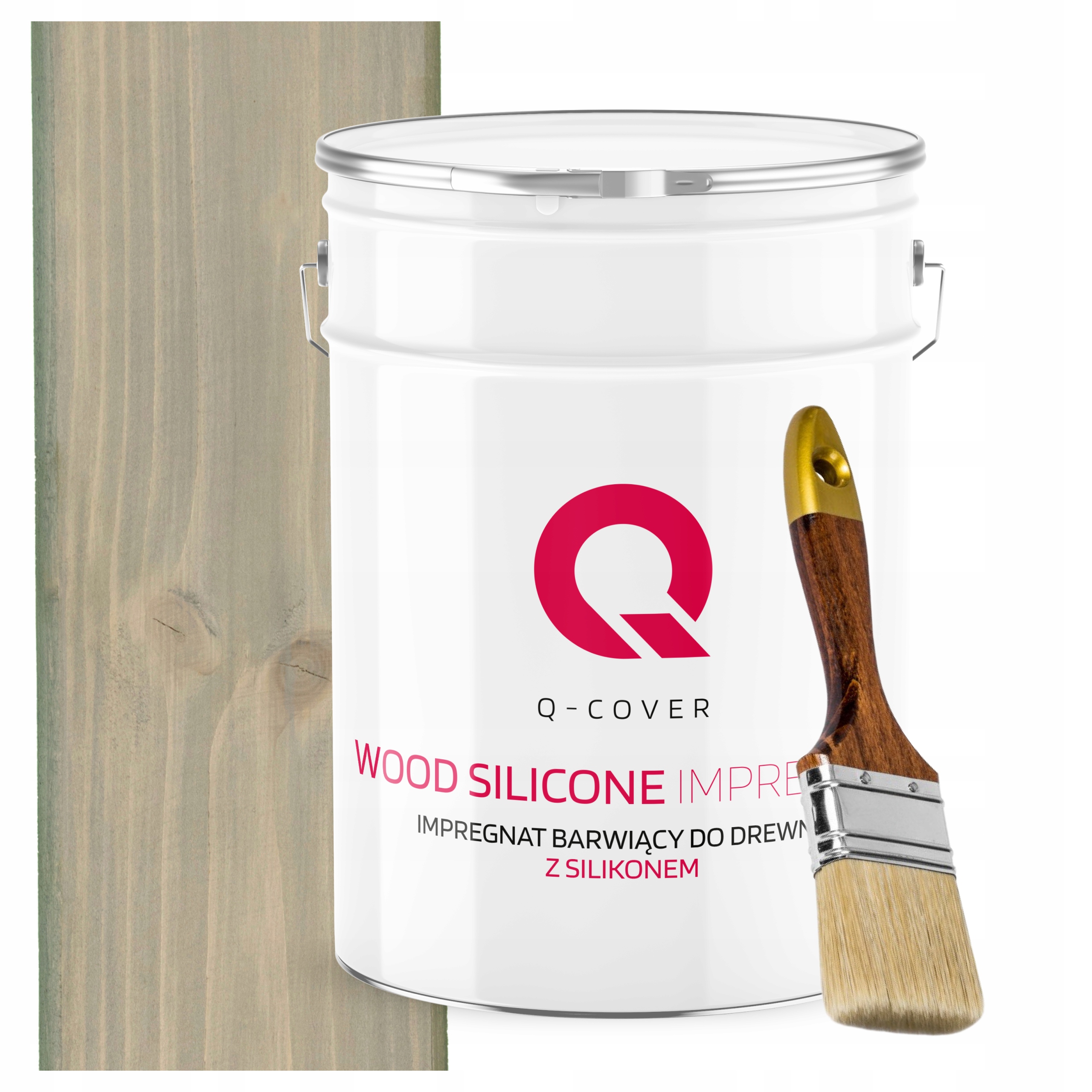 Impregnace Na Dřevo Barva Se Silikonem Chron Barva Světle Šedá 10 L Dárek