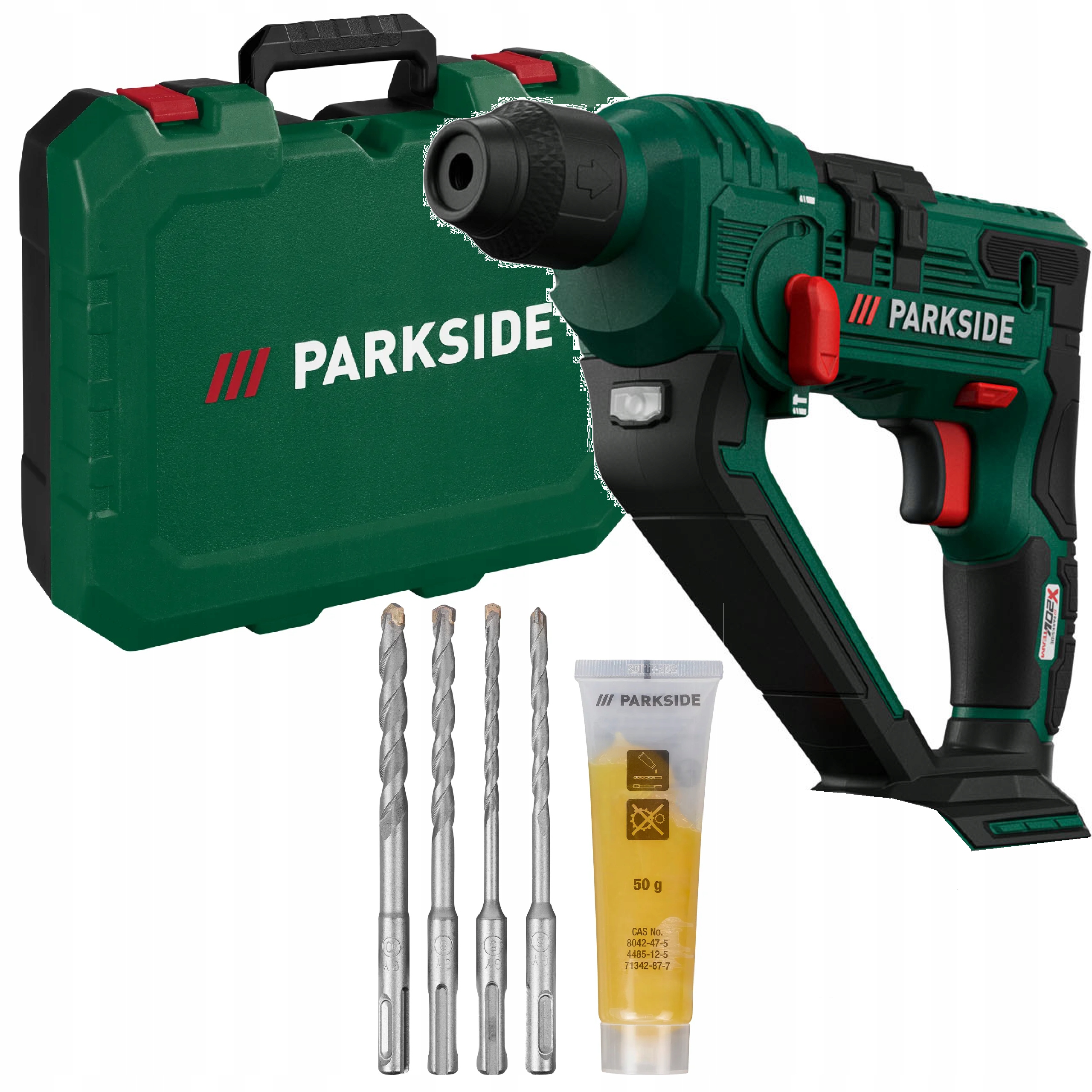 Příklepová vrtačka Parkside akumulátorová vrtačka Pabh 20V Vrtáky Kufr