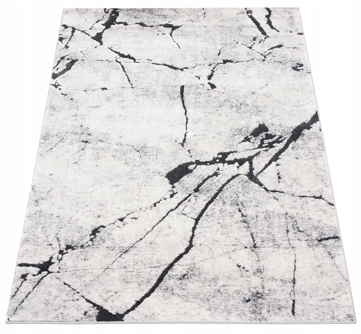 Koberec Do Obývacího Pokoje Ložnice Šedý, Moderní, Mramorový, Do Pokoje 80 X 150 CM