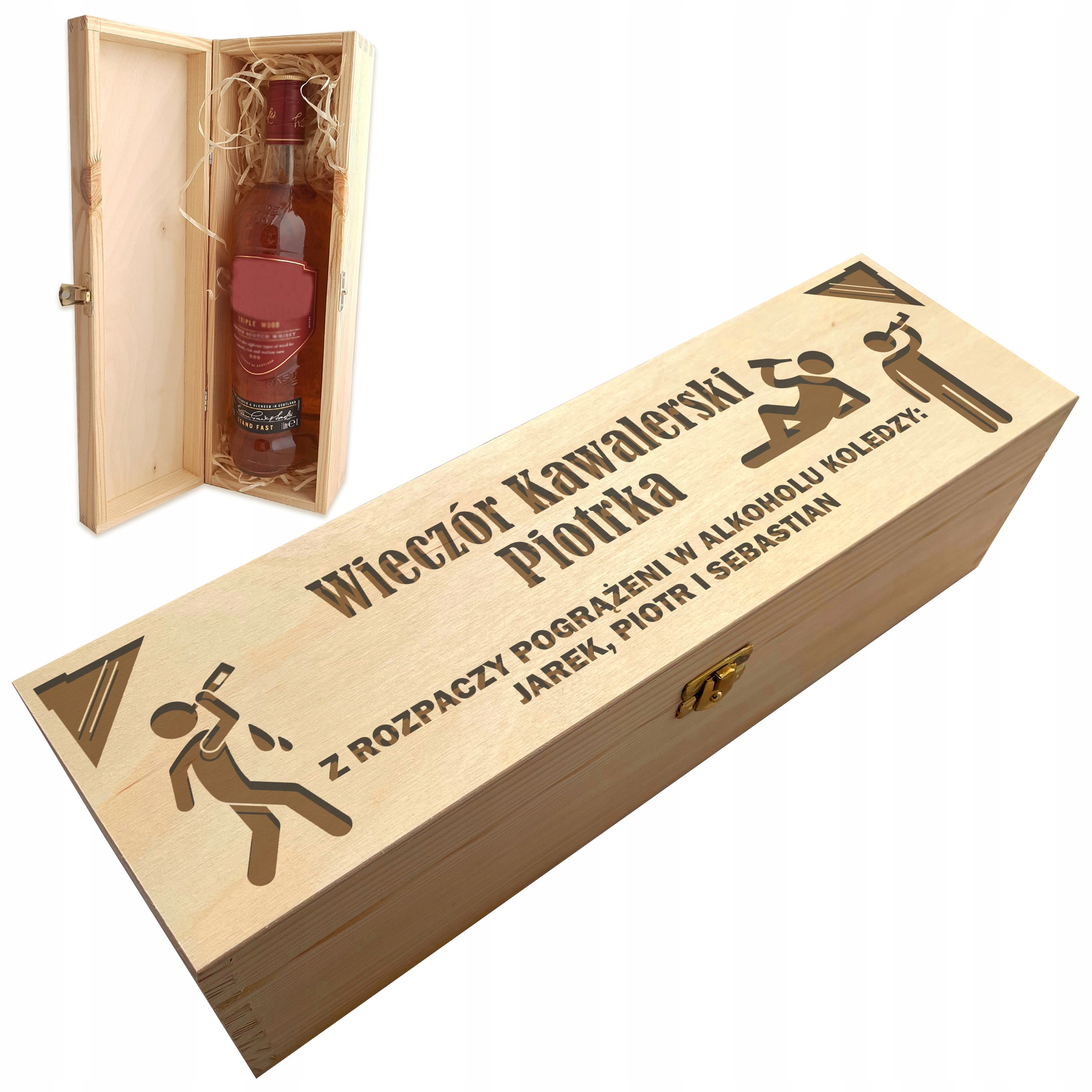 

Pudełko Alkohol Whisky Wieczór Kawalerski