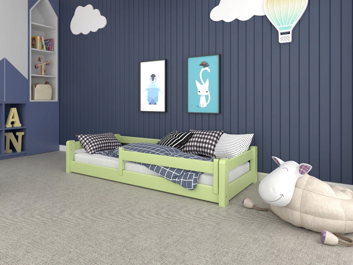 Łóżko dziecięce 160x80 barierki lite drewno Szerokość produktu 80 cm