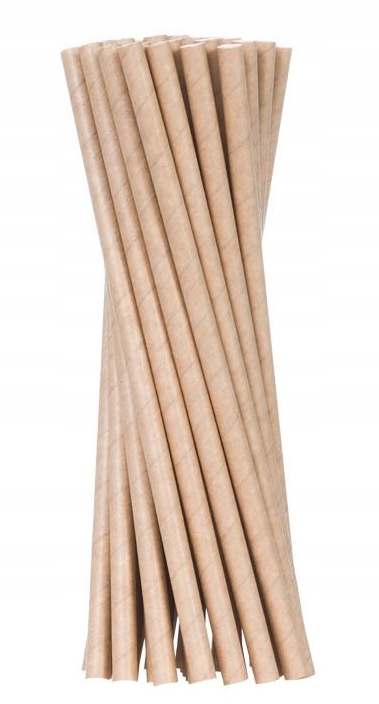 SŁOMKI RURKI PAPIEROWE EKO KRAFT 6mm 20cm 100szt Kod producenta 01