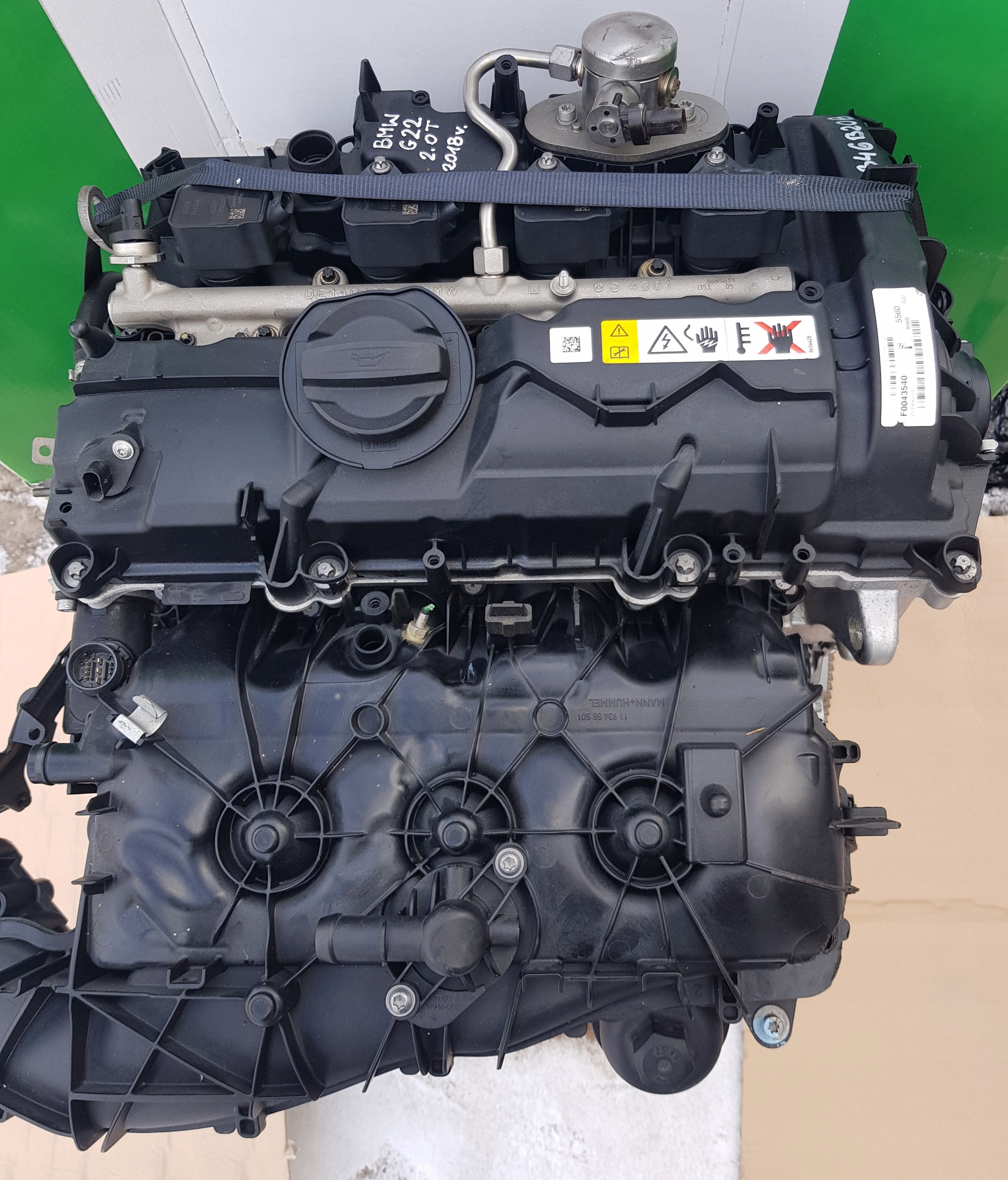 BMW G22 2.0T TURBO 2018 engine B46B20B pump TURBINA