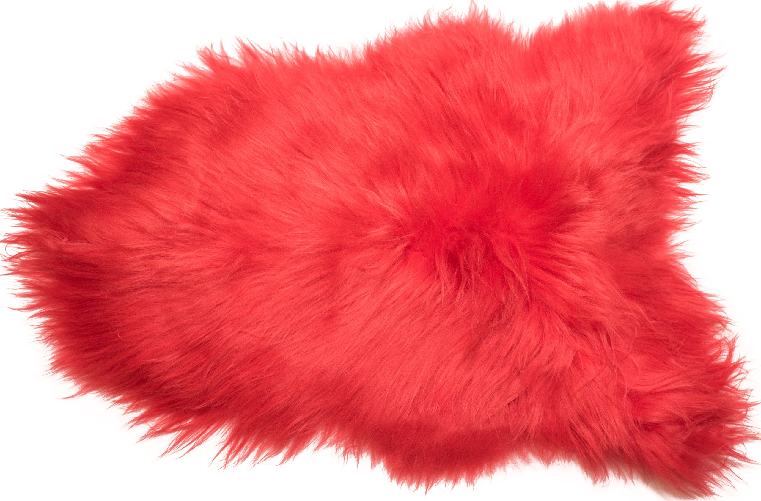 Kůže Koberec Přírodní koberec Červený Dlouhá hustá vlna