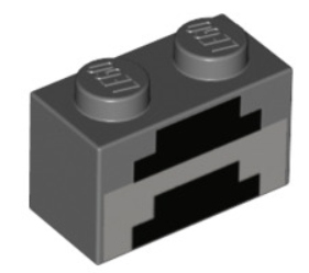 

Lego 3004pb161 1x2 nadruk minecraft Nowy (1g)