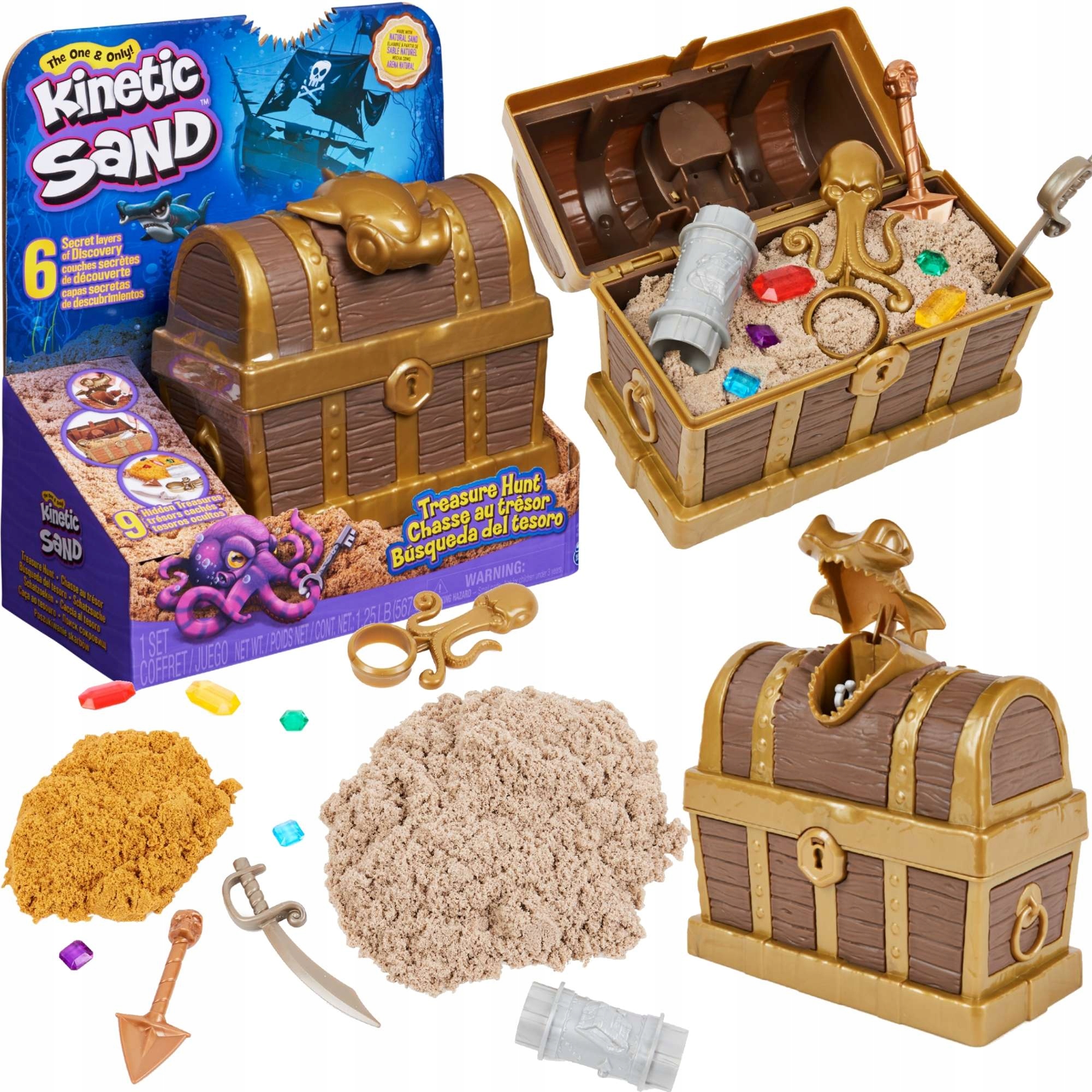 

Kinetic Sand Poszukiwanie Skarbów Skrzynia Akc.