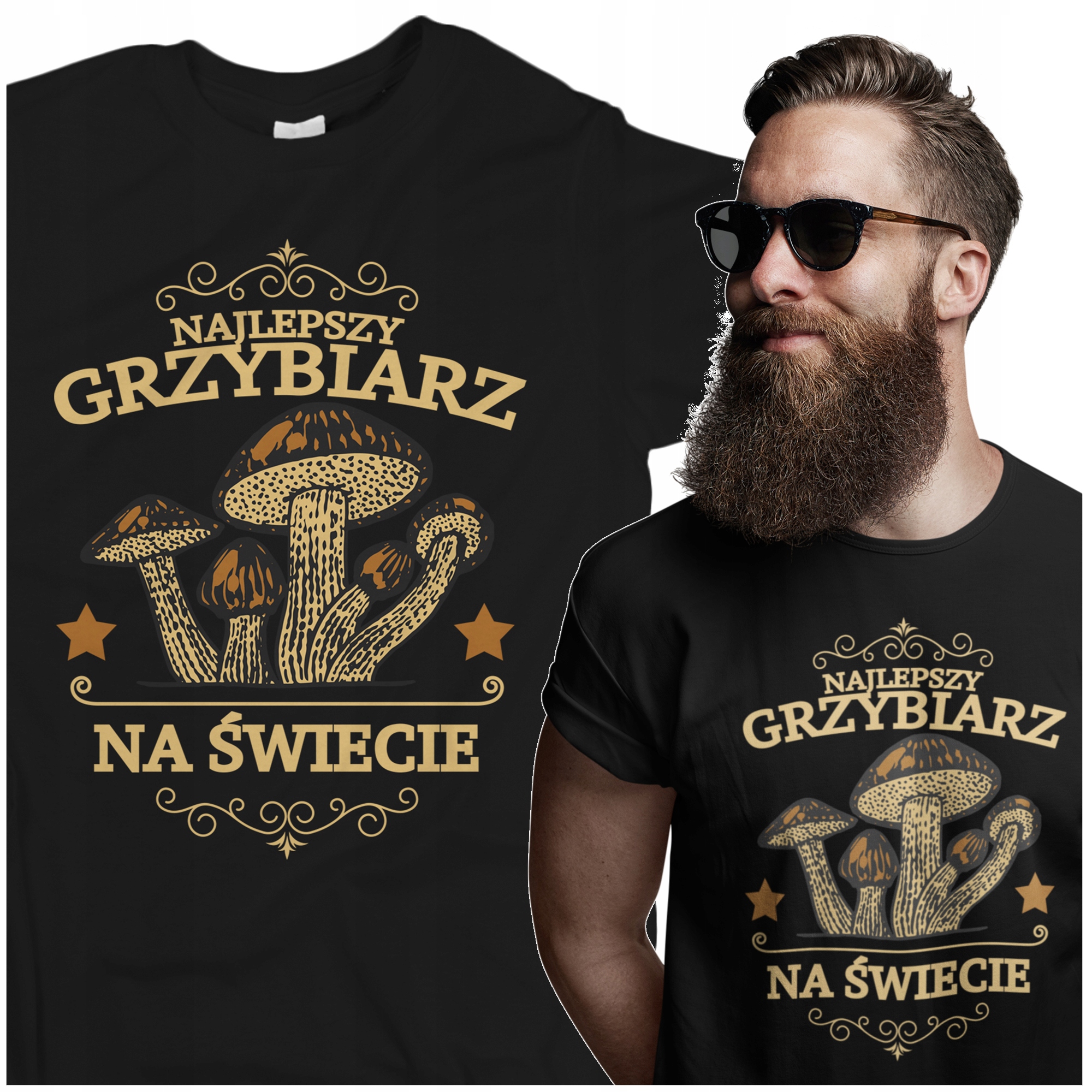 

Koszulka Męska T-shirt Najlepszy Grzybiarz Prezent