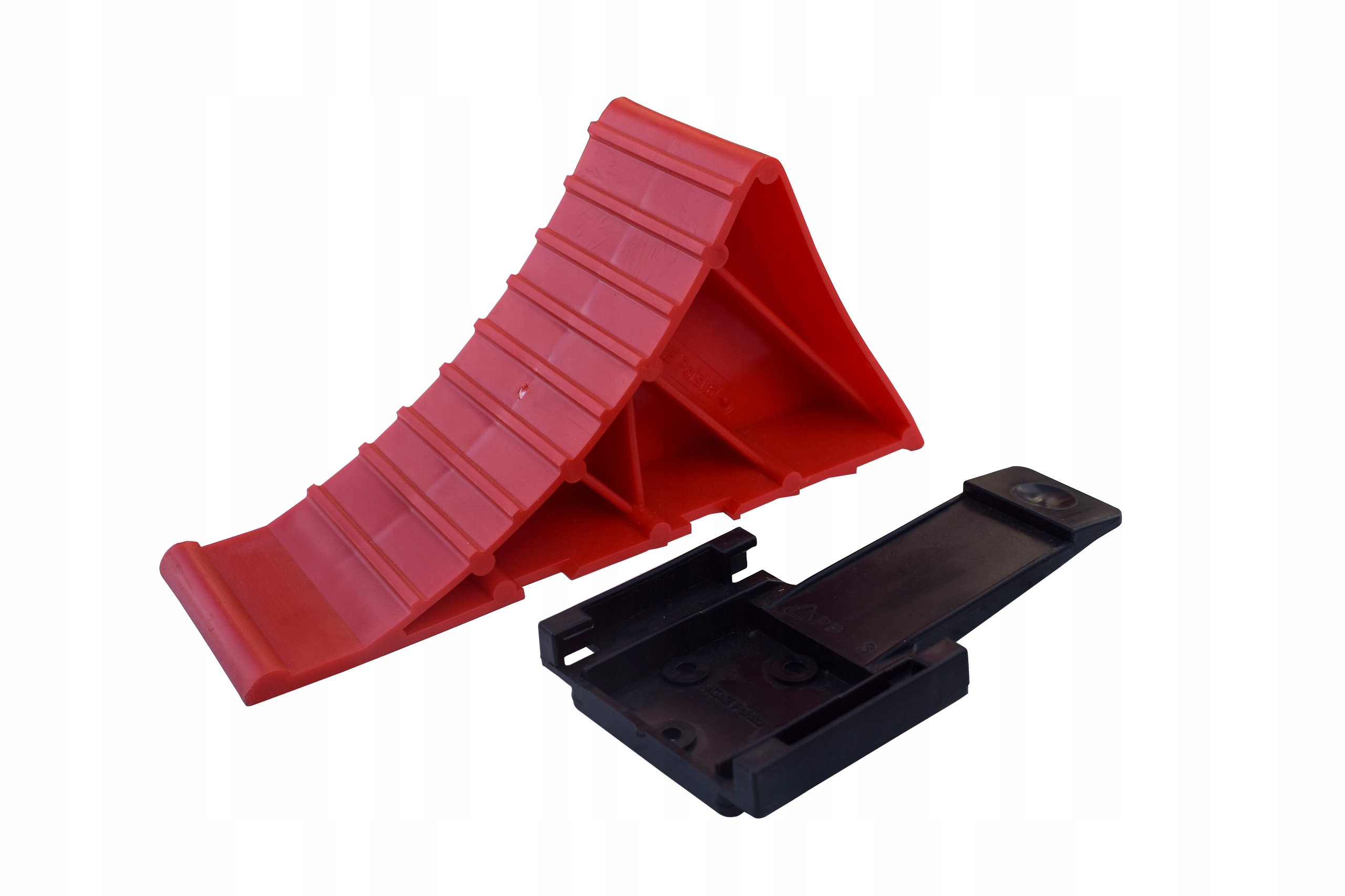 KLIN KLINY POD KOŁO KOŁA MOCNY ODLEW PCV 3.5T CZERWONY UCHWYT KLINA