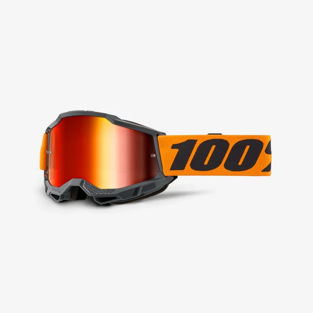 100 % Okuliare Model Accuri 2 Orange Mirror Red Lens Farba Čierna/poma